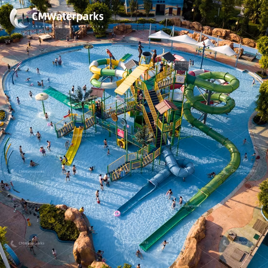 Customizable Water Park Fiberglass Water Slide Water House Water Games