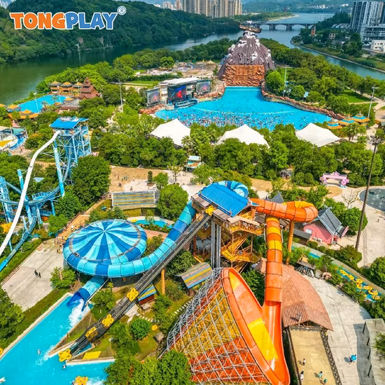 Commercial Water Park Equipment Fiberglass Water Pool Slide